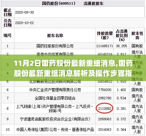 国药股份最新重组消息解析及操作步骤指南（11月2日版）