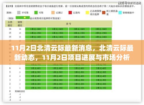 北清云际项目进展与市场分析（11月2日最新动态）