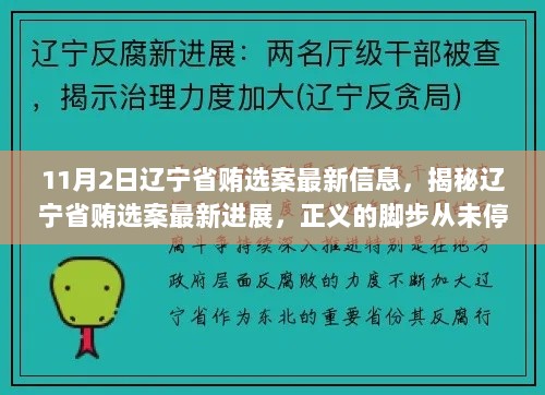 辽宁省贿选案最新进展，正义脚步持续追踪的案件揭秘🔍📰