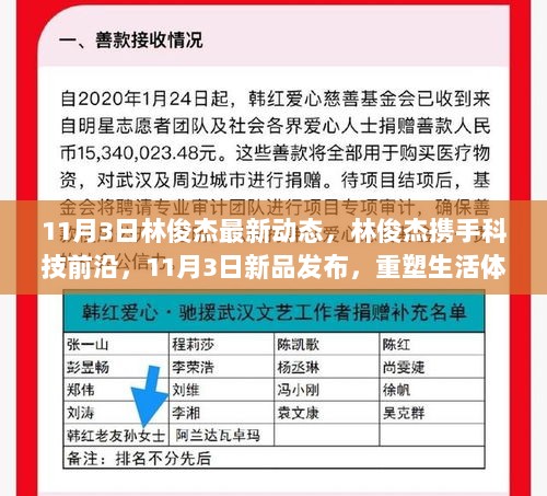 林俊杰携手科技前沿，11月3日新品发布重塑生活体验