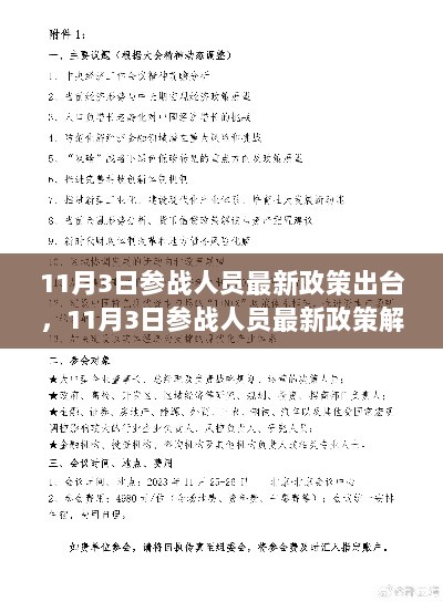 11月3日参战人员最新政策解读与全面评估