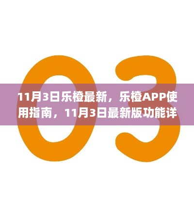 乐橙APP使用指南，11月3日最新版功能详解