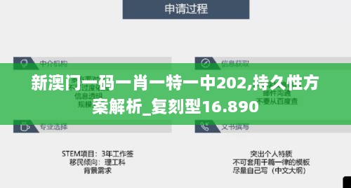 新澳门一码一肖一特一中202,持久性方案解析_复刻型16.890