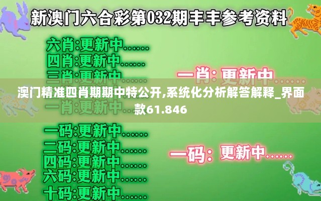 澳门精准四肖期期中特公开,系统化分析解答解释_界面款61.846