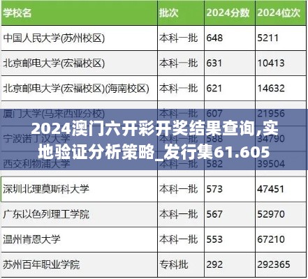 2024澳门六开彩开奖结果查询,实地验证分析策略_发行集61.605