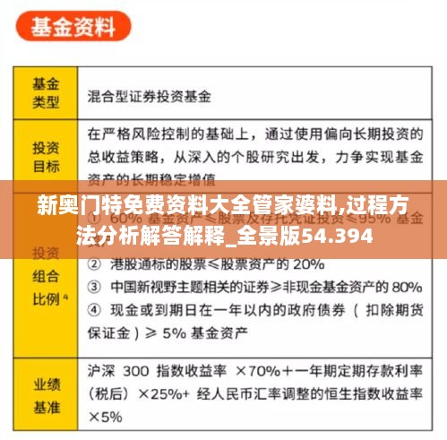 新奥门特免费资料大全管家婆料,过程方法分析解答解释_全景版54.394