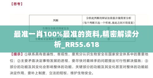 最准一肖100%最准的资料,精密解读分析_RR55.618