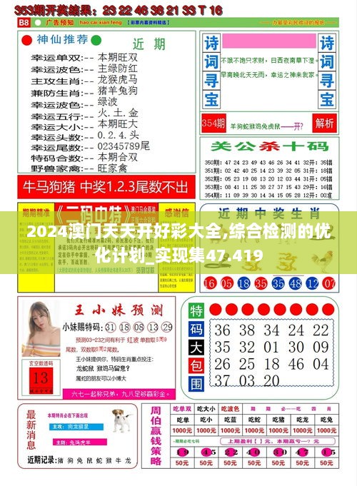 2024澳门天天开好彩大全,综合检测的优化计划_实现集47.419