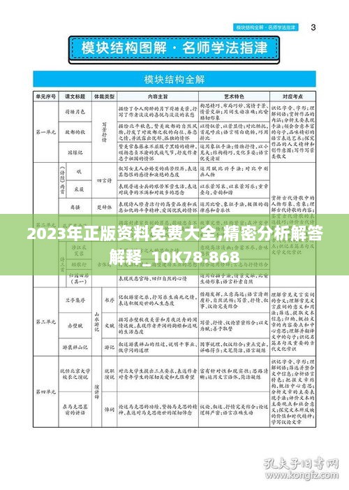 2023年正版资料免费大全,精密分析解答解释_10K78.868