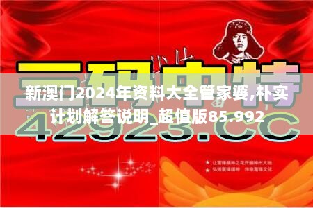 新澳门2024年资料大全管家婆,朴实计划解答说明_超值版85.992