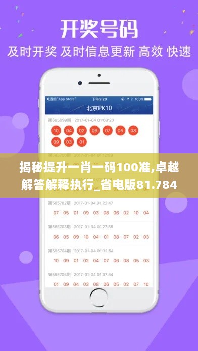 揭秘提升一肖一码100准,卓越解答解释执行_省电版81.784