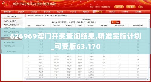 626969澳门开奖查询结果,精准实施计划_可变版63.170