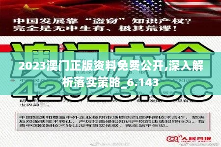 2023澳门正版资料免费公开,深入解析落实策略_6.143