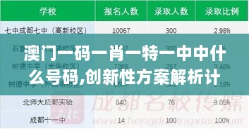 澳门一码一肖一特一中中什么号码,创新性方案解析计划_跨界型88.945