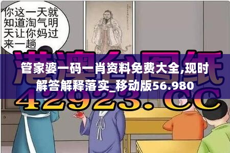 管家婆一码一肖资料免费大全,现时解答解释落实_移动版56.980