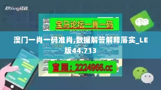 澳门一肖一码准肖,数据解答解释落实_LE版44.713