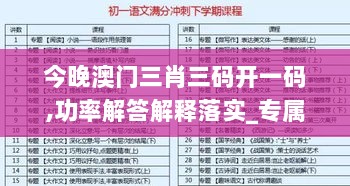 今晚澳门三肖三码开一码,功率解答解释落实_专属款80.595