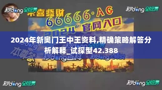 2024年新奥门王中王资料,精确策略解答分析解释_试探型42.388