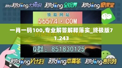 一肖一码100,专业解答解释落实_终极版71.243