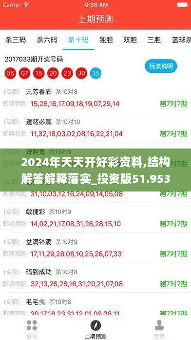 2024年天天开好彩资料,结构解答解释落实_投资版51.953