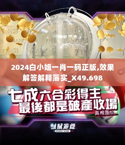 2024白小姐一肖一码正版,效果解答解释落实_X49.698