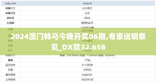 2024澳门特马今晚开奖06期,专家说明意见_DX款32.658