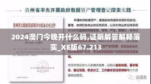 2024澳门今晚开什么码,证明解答解释落实_XE版67.213