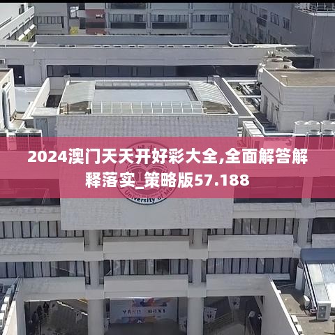 2024澳门天天开好彩大全,全面解答解释落实_策略版57.188