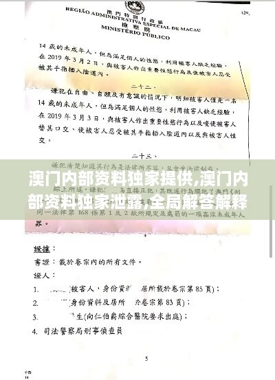 澳门内部资料独家提供,澳门内部资料独家泄露,全局解答解释落实_Nexus74.932