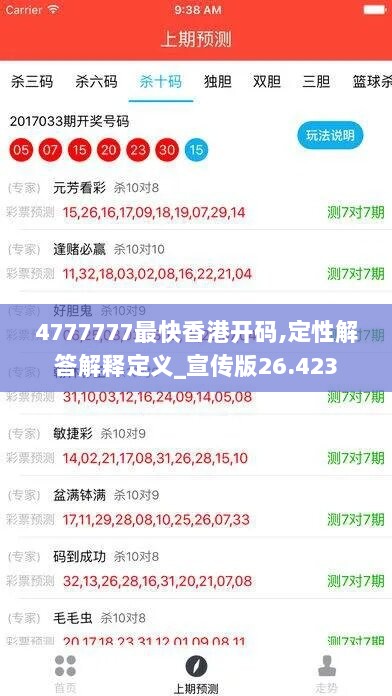 4777777最快香港开码,定性解答解释定义_宣传版26.423