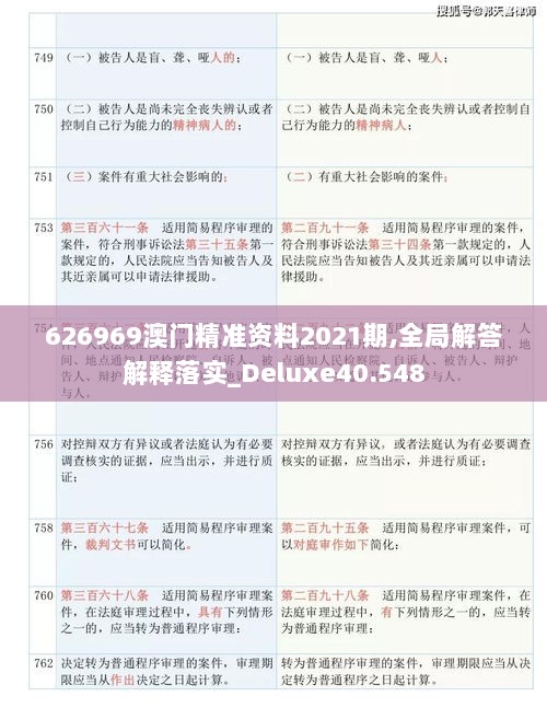 626969澳门精准资料2021期,全局解答解释落实_Deluxe40.548