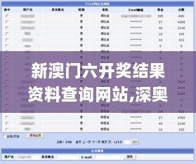 新澳门六开奖结果资料查询网站,深奥解答解释落实_WP版36.660