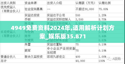 4949免费资料2024年,适用解析计划方案_娱乐版35.871