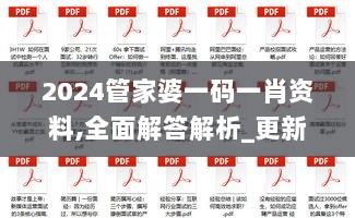 2024管家婆一码一肖资料,全面解答解析_更新版DUH914.22