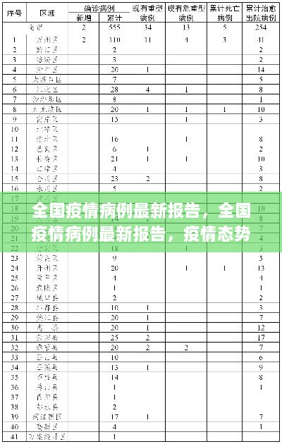 全国疫情病例最新报告，疫情态势分析与防控要点