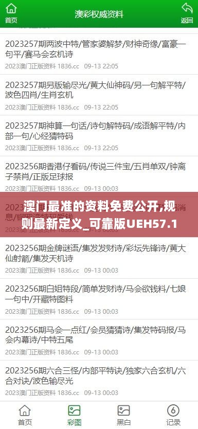 澳门最准的资料免费公开,规则最新定义_可靠版UEH57.18