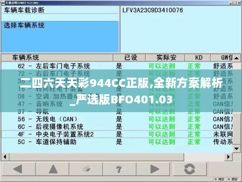 二四六天天彩944CC正版,全新方案解析_严选版BFO401.03