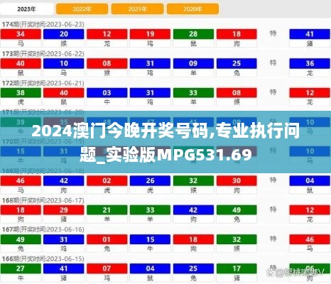 2024澳门今晚开奖号码,专业执行问题_实验版MPG531.69