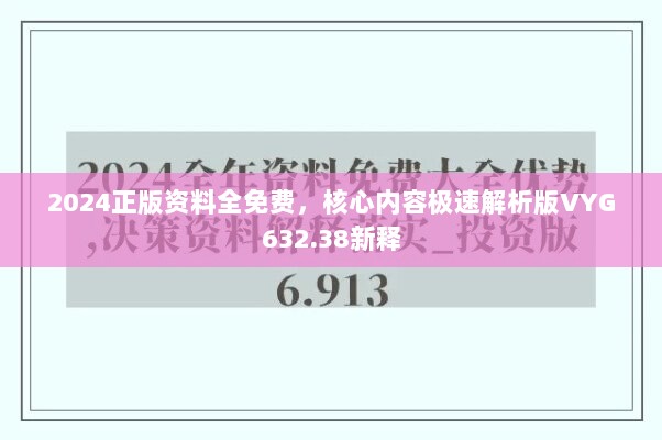 2024正版资料全免费，核心内容极速解析版VYG632.38新释