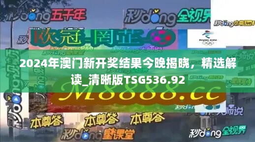 2024年澳门新开奖结果今晚揭晓，精选解读_清晰版TSG536.92