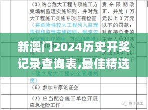 新澳门2024历史开奖记录查询表,最佳精选解释定义_创业板MWI962.61