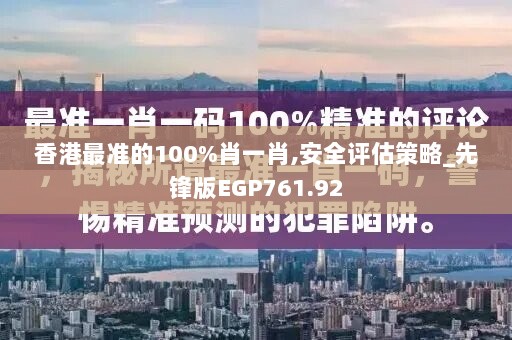 香港最准的100%肖一肖,安全评估策略_先锋版EGP761.92