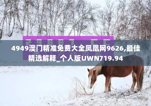 4949澳门精准免费大全凤凰网9626,最佳精选解释_个人版UWN719.94