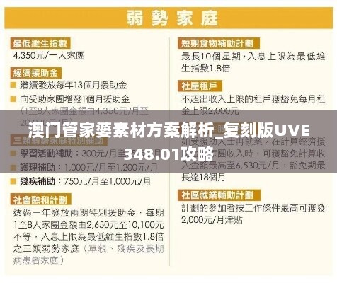 澳门管家婆素材方案解析_复刻版UVE348.01攻略