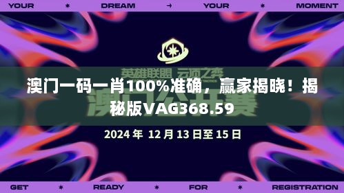 澳门一码一肖100%准确，赢家揭晓！揭秘版VAG368.59