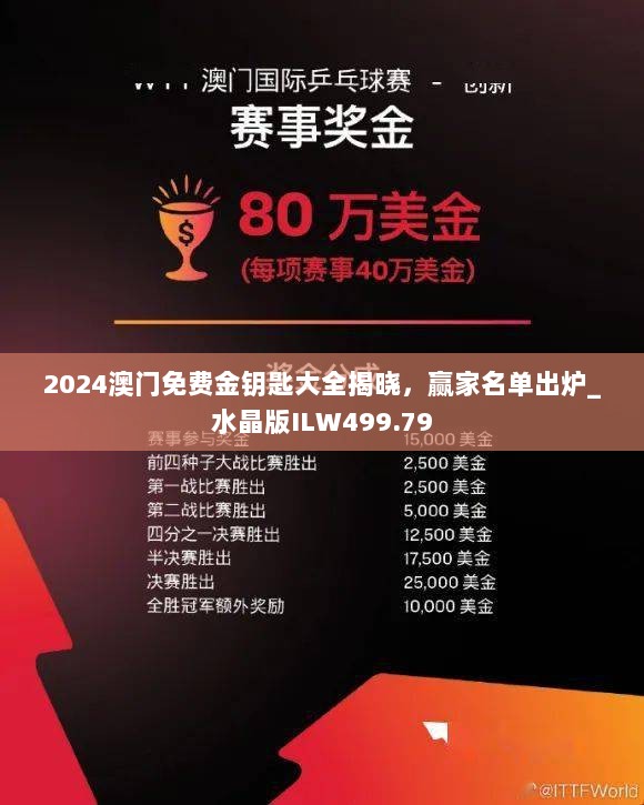 2024澳门免费金钥匙大全揭晓，赢家名单出炉_水晶版ILW499.79