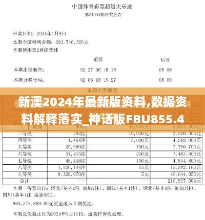 新澳2024年最新版资料,数据资料解释落实_神话版FBU855.48