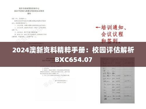 2024澳新资料精粹手册：校园评估解析BXC654.07