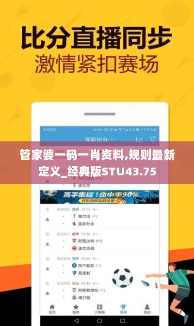 管家婆一码一肖资料,规则最新定义_经典版STU43.75