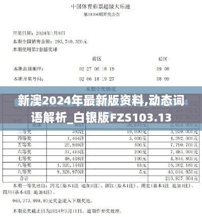 新澳2024年最新版资料,动态词语解析_白银版FZS103.13